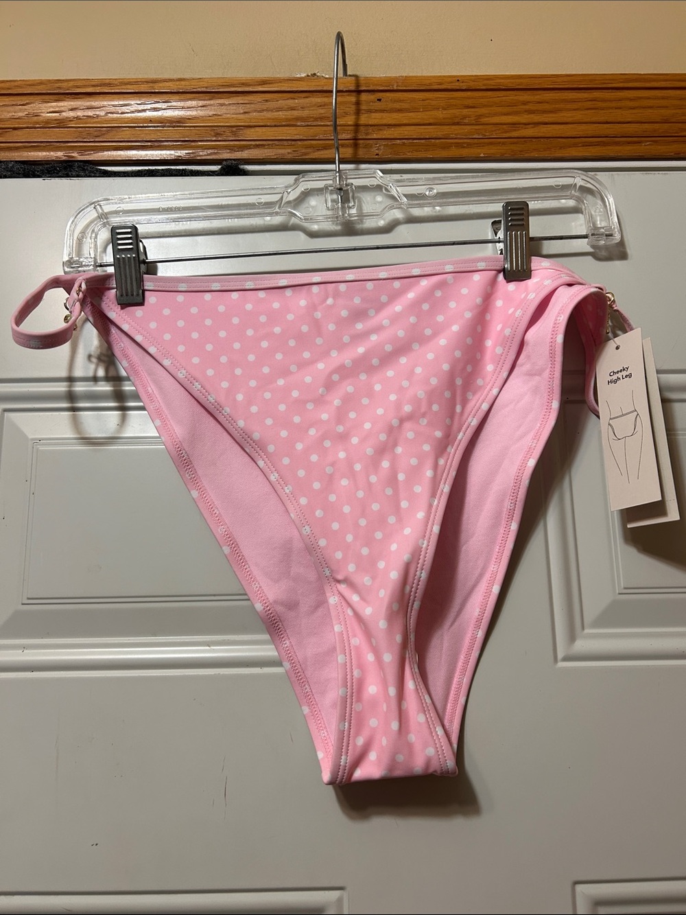 Pink Polka Dot Swim Bottom XXL NWT